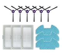 Replacement Side Brush Hepa Filter Mop Rag Compatible with Midea I5 I5C VCR07 VCR08 MR09 Robot Vacuum Accessories (Set B)