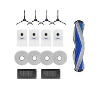 Replacement Side Brush Set For Bosch Spotless Max BCRDW3B(A) | 4 for durable nylon bristles, tangle-free design, fits BCRDW3B, easy for snap-on install, deep corner cleaning