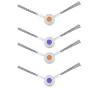 Replacement Side Brush Set for Narwal for Freo X Ultra for Freo X Plus for K1 Robot Vacuum Cleaner Edge Cleaning Accessory White 4 or 10 Pack Efficient Corner Cleaning Plastic Nylon (4 PCS)