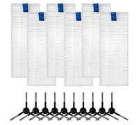 Replacement Side Brushes and Filters Kit for Tefal RR90 RR9065 RR9067 RR9075 RR9077 Models Designed for XPlorer Series 130 AI Autonomous Cleaners Long Lasting and Sturdy Components (B)