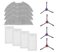 Replacement Side Brushes Filters Mop Cloths Kit for Eureka E20 Plus Vacuum Cleaner Help Clean Corners and Edges Thoroughly