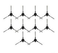 Replacement Side Brushes for Xiaomi for mijia E5 Robotic Cleaner - Flexible Nylon Design Deep Clean Edges 8 Pieces(10PCS)