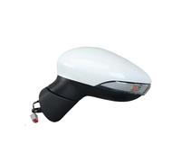Replacement Side Mirror 6/8 Pins Car Rearview Mirror Assembly Manual Folding Heated For For Fiesta For MK7 2013 2014 2015 2016 2017(Left White)
