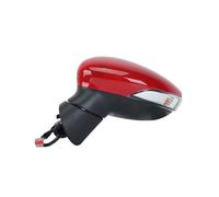 Replacement Side Mirror 6/8 Pins Car Rearview Mirror Assembly Manual Folding Heated For For Fiesta For MK7 2013 2014 2015 2016 2017(Left Magic Red)