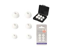 Replacement Silicone Earbud Tips for Beats Studio Buds + - 3 Pairs (S/M/L Sizes) with Storage Box | Noise Isolation & Comfortable Earphone Rubber Buds,toergy Earbuds Covers,Black & White