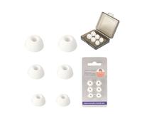 Replacement Silicone Earbud Tips for Technics EAH-AZ100E-S - 3 Pairs (S/M/L Sizes) with Storage Box | Noise Isolation & Comfortable Earphone Rubber Buds,toergy Earbuds Covers,Black & White