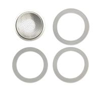 Replacement Silicone Gaskets for Moka Aluminum Stovetop Coffee Maker Pots compatible with Bialetti (3&4 Cup)