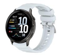 Replacement Silicone Strap Compatible with Garmin Venu 4 41mm Straps, 18mm Push-Button Quick-Release Soft Band for Venu 3S/Venu 2S/Vivoactive 4S/Vivomove 3S/Forerunner 265S 255S (Light Blue)