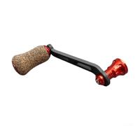 Replacement Single Rocker Handle for For DAIWA Reels, 70mm Round Knob with Rubber Cork Grip, Screw In Type Compatible with FUEGO SALAMANDURA Models (red)