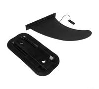 Replacement Skeg Fin for Inflatable Kayak Canoe Dinghy - Plastic Tunable Keel Fin 24.3 X 22 X 11.5 Centimeter Black Compatible Having Intex Plus Generic Inflatables