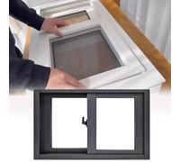Replacement Sliding Window, Double Pane Aluminum for Enhanced Ventilation, Ideal for Basements, Sheds, and Chicken Coops