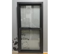 Replacement Sliding Windows with Screen for Various Structures, Easy Vertical Slider Operation, Ideal for Playhouses, Restaurants, Workshops, and More
