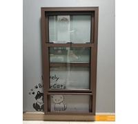 Replacement Sliding Windows with Screen for Various Structures, Easy Vertical Slider Operation, Ideal for Playhouses, Restaurants, Workshops, and More