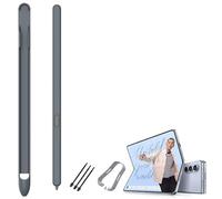 Replacement Slim S Pen Compatible with Galaxy Z Fold6 Without Bluetooth, 4096 Pressure Level Stylus + S-Pen Slot, Stylus Pens for Fold5/Fold4/Fold3-Grey-A