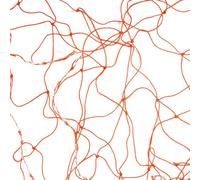 Replacement Soccer Goal Net, Thickened Polyethylene Sports Net for Standard Size 10 X 7ft / 18 X 7ft / 24 X 8ft (5-a-side 3.2m*2.1m) (Orange)