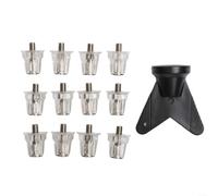 Replacement Soccer Shoe Studs 12pcs High Performance Aluminum Spikes with Wrench, Ideal for Improving Grip on the Pitch (15mm+18mm)