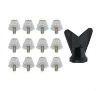 Replacement Soccer Shoe Studs 12pcs High Performance Aluminum Spikes with Wrench, Ideal for Improving Grip on the Pitch (13mm+15mm)
