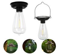 Replacement Solar Light Parts-Solar Lanterns Outdoor Waterproof Two Sizes for Versatile Switching 2 Pack They Can Serve As Accessories Or Stand Alone As Lanterns