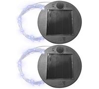 Replacement Solar Light Parts, Solar Light Replacement Top with String 2.76in Units DIY Cold White LED Parts for