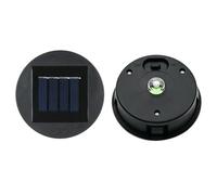 Replacement Solar Light Top, 8cm Round Solar Panel Lid, Warm White LED, Waterproof, for Outdoor Garden Lantern Patio (D-1PC)