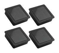 Replacement Solar Light Top, Square Solar Panel Replacement Part For Outdoor Hanging Lanterns, Built-in Rechargeable Battery, 8+ Hours Working Time(4pcs)