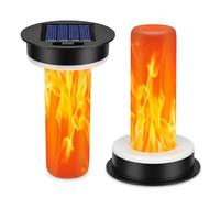 Replacement Solar Panels for Garden Lights - 2PCS Diameter Solar Flame Light Outdoor Garden Replacement 8.5 cm Mason Jar Panel for Outdoor Hanging Lanterns DIY Table Lights Garden Patio Decoration