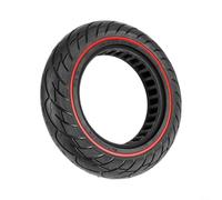 Replacement Solid 10x2.125 Tires for M365 Electric Scooter - Flat Design with Non Pneumatic Rubber Build for Steady Control on Mixed Conditions (Red cable)