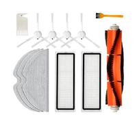 Replacement Spare Parts Accessories for Xiaomi Mijia 1C/2C/Dream F9/Mop 2 Pro Plus - 12PCS Kit with 1x Main Brush, 2x HEPA Filters, 4x Side Brushes, 3x Wiper, 1x Scraper, 1x Cleaning Tool