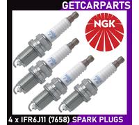 Replacement Spark Plugs x4 NGK IFR6J11 7658 FR7DPP33X IK20TT OE179