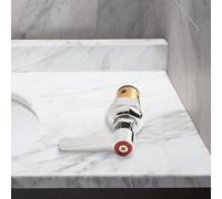 Replacement Spindle Assembly Lever Handle for T&S Brass Model 002713-40 Compatible with Various Faucets and Plumbing Fixtures Brass Material (Hot (Red))