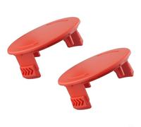 Replacement Spool Cap Set of 2 for Bosch For AFS 23 37 Part Number F016F04841 Provides Secure Hold of Trimmer Line with ABS Material