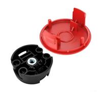 Replacement Spool Cover and Cutting Head for Bosch For AFS 23,37, Red Cap F016F04841 withBlack Head F016F04839- PlasticTrimmer Parts