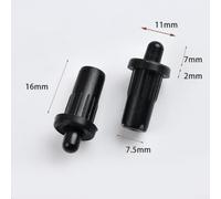 Replacement Spring Loaded Pins for Door and Shutter, 10pcs for Efficient Installation (ABS Black-10pcs )