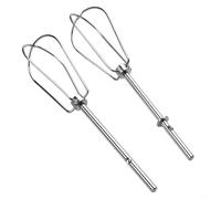 Replacement Stainless Steel Beaters for Kenwood Beach Hand Mixer, Turbo Whisk Attachments for Egg Beating and Dough Blending Use (Wire rod *2)