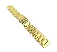 Replacement Stainless Steel Watch Band Glossy Matte Dual Color Butterfly Buckle Belt Watch Strap 18 20 22 24mm