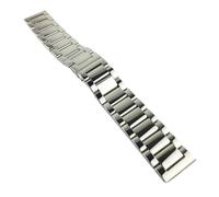 Replacement Stainless Steel Watch Band Glossy Matte Dual Color Butterfly Buckle Belt Watch Strap 18 20 22 24mm