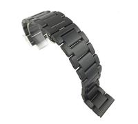 Replacement Stainless Steel Watch Band Glossy Matte Dual Color Butterfly Buckle Belt Watch Strap 18 20 22 24mm