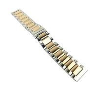 Replacement Stainless Steel Watch Band Glossy Matte Dual Color Butterfly Buckle Belt Watch Strap 18 20 22 24mm