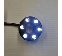 Replacement Standard Bright White 6-LED Ring Light | 45cm Cable | 12v Low Voltage | 2-pin | Water Feature | Fountain