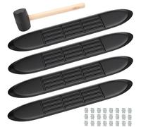 Replacement Step Pad for 3" Round Nerf Bars Set of 4 Pack, 21" Long x 3" Wide, Durable Non-Slip Running Boards Replacement Pads with Rubber Mallet and 24 Pins