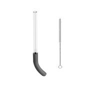 Replacement Straw for BlendBOSS Personal Smoothie Blender Tumbler,1 Pack Reusable Glass Straws with Cleaning Brush