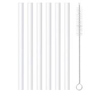 Replacement Straws Compatible with 16oz ZULU Kids Flex Water Bottle- ZULU Kids Straws Replacement Parts-Included 6 Pack straws and 1 Pack Cleaning Brush.