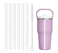 Replacement Straws Compatible with Stanley IceFlow 2.0 Flip Straw Tumbler with Handle 20 Oz,Built-In Straw with Larger Opening-6 Pack