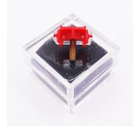 Replacement Stylus for SHURE M44-7 N44-7 M44-3 M55E DUAL DN305 DN306 Garrard N44-7 Turntable Phonograph Cartridge 1.48 x 1.13 cm ABS Tip(RED)