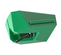 Replacement styluses for record players, compatible with Audio-Technica VM95 series styluses, AT-VM95SP styluses, record styluses, record player styluses, platter styluses (Greem)