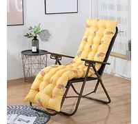Replacement Sun Lounger Cushion Pad with Elasticated Straps Patio Relaxer Chair Seat Long Thick Sunbed Pad Summer Recliner Cushions for Indoor Outdoor Travel Holiday
