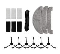 Replacement Sweeper Accessories for Uoni V980 MAX PRO, High Cleaning Efficiency Dust Reduction Set with Main Brush Side Brushes Filters and Rags for Robot Vacuum Cleaner