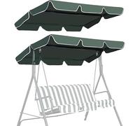 Replacement Swing Cover, 2 Or 3 Seater Garden Chair Waterproof Anti-UV Pew Covers Heavy Duty Rip Proof Hammock Top For Outdoor Patio(195*125*15Cm)