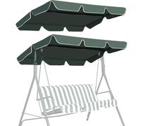 Replacement Swing Cover, 2 or 3 Seater Garden Swing Chair Cover Waterproof Anti-UV Pew Covers Heavy Duty Rip Proof Hammock Top Cover for Outdoor Garden Patio,01,195 * 125 * 15CM
