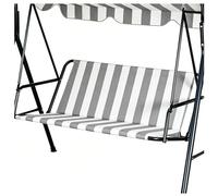 Replacement Swing Seat Cover, 600D Heavy-Duty Oxford Cloth Waterproof 2/3 Seat Patio Swing Seat Replacement Covers for Outdoor Porch Garden Yard Swings,Gray 2,62"x20.5"x20.5"